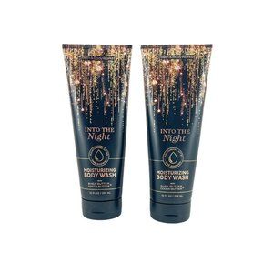 2 Bath & Body Works INTO THE NIGHT Moisturizing Body Wash 10 oz Shea Butter New